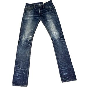 👖🥾‎ ROGUE TERRITORY SK Japanese Selvedge Raw Denim Skinny Jeans USA, Men's 29